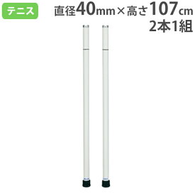 【P5倍4/25 13-15時&最大1万円クーポン4/24~27】 【法人限定】 テニスシングルコート用補助ポール 2本1組 コート保護ゴム付 アルミ製スティック アルミシングルス・スティック トーエイライト B2540 B-2540