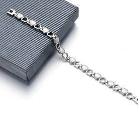 チタンブレスレット ハートなデザインタイプ　チタンゲルマ 肩こり ゴルフ 健康 電磁波 ネックレス 健康 肩こり 疲労 血行 疲れ 野球 ゴルフ サッカー スポーツ ゲルマニウム ブレス ブレスレット ゴルフ 肩コリ 健康アクセサリ