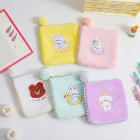 ポーチ コスメポーチ くま ウサギ かわいい コンパクト 収納 ポーチ レディース ナプキンポーチ サニタリー 生理用品 プチギフト 小物いれ おしゃれ プレゼント 女 アニマル コンパクト 収納 ポーチ レディース ハンカチ ナプキンポーチ サニタリー プチギフト おしゃれ