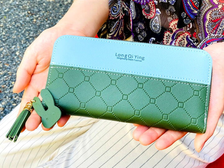 楽天市場 ラウンドファスナー長財布 長財布 カード入れ 長財布 レディース 財布 ラウンドファスナー お財布 レザーウォレット ファスナー おしゃれ フォーマル 長財布 レディース 財布 プレゼント ファスナー キルティング型押し 長サイフ 中学生 女の子 ジュニア お財布