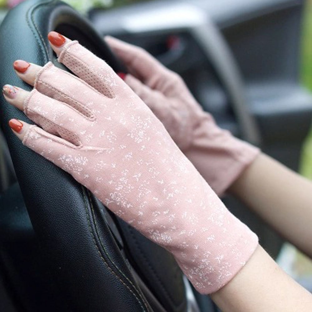 特別セール品 UV カット 手袋 レディース 夏 運転 ショート 滑り止め 指なし スマホ対応