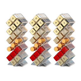 【お店みたいに 魅せる収納】リップスタンド 3個セット 16本収納 リップホルダー 口紅立て アクリルケース コスメ収納 見せる収納 送料無料