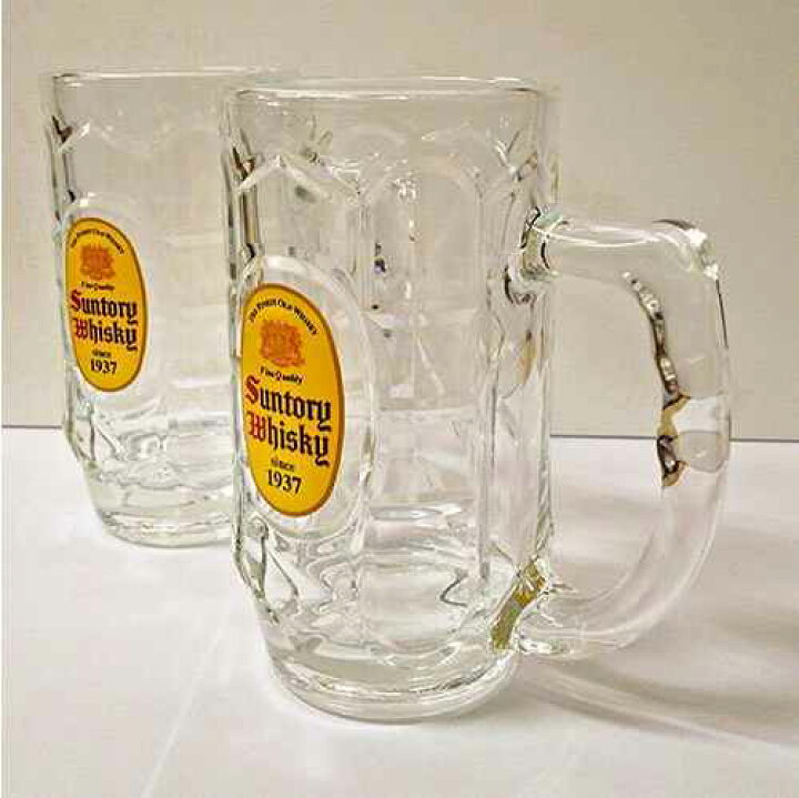 楽天市場】SUNTORY 角ハイジョッキ グラス 375ml 2個 : ロールショップ