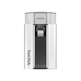 【簡単らくらくバックアップ♪】 SanDisk iXpand フラッシュドライブ 64GB iPhone iPad データ 転送 バックアップ 簡単 容量 データ転送 無料専用アプリ メモリー不足解消 電話帳 画像 動画 [SDIX-064G-J57]