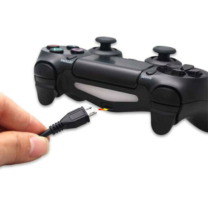 楽天市場】PS4 コントローラー 用 microUSB充電 2本入り データ 