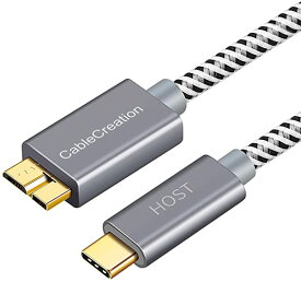type c 外付けhdd Type C to Micro-B 3.0 （Gen 2 10G）編組 Micro USB 3.1 Type Cケーブル Apple Macbook（Pro） Chromebook P...
