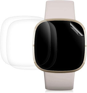 【3枚セット】 Fitbit Versa 4 Sense 2 保護フィルム 画面保護 保護シール スマートウォッチ 指紋防止 簡単装着 傷防止 薄型 透明 送料無料