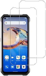 Unihertz Tank / Tank2/ Tank3 / 8849 Tank 2/Tank 3/Tank 3 Pro �K���X�t�B���� �ی�t�B���� �����K���X �d�x9H �ϏՌ� �X�N���b�`�h�~ �����ߗ� �����z�� �C�A�[�� �����x�^�b�` �������� [2���Z�b�g]