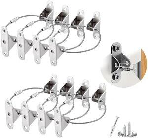 転倒防止 転倒防止金具 ワイヤー ストッパー ベルト 固定 転倒 地震 家具 家具 棚 ぴったり 強力タイプ 最大耐荷重200kg 長さ 調整可能 ステンレス製 丈夫 子供 安全 防災対策 最適 グッズ セッ