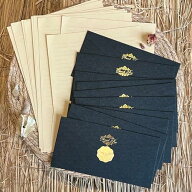 レターセット 横型 封筒 セット かわいい 長方形 手紙 クラフト 用紙 アンティーク調 シンプル おしゃれ …