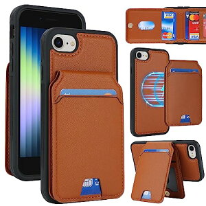 iPhoneSE 2 (2020) / iPhoneSE 3 (2022) / iPhone 7 / 8 P[X 蒠^  J[h[ MageSafe X}zP[X Zp[g z^ Jo[ MageSafe wallet p 2way }Olbg ϏՌ ^ y Cg