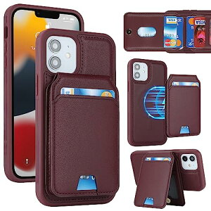 iPhone 12 Pro / iPhone 12 P[X 蒠^ 蒠^P[X ^ 蒠^P[X MageSafe X}zP[X z^ Jo[ MageSafe wallet p 2way }Olbg u ϏՌ y ^ Cbh 