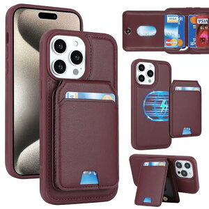 iPhone 15 Pro Max P[X 蒠^  J[h[ MageSafe X}zP[X Zp[g z^ Jo[ MageSafe wallet p 2way }Olbg ϏՌ ^ y Cbh 