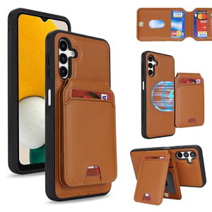 Galaxy A13 4G / 5G / A04S �P�[�X �X�}�z�P�[�X MageSafe �����^�蒠�P�[�X �ԍڃX�}�z�z���_�[ ���z�^ �J�o�[ MageSafe Wallet ���p 2way �����}�O�l�b�g �ϏՌ� ���^ �y�� ���C�g�u���E�� ��������