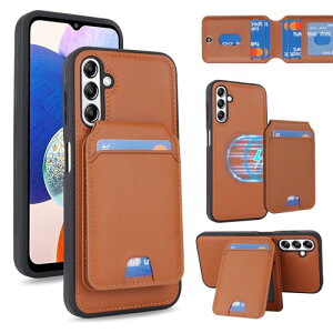 Galaxy A14 5G �P�[�X �X�}�z�P�[�X MageSafe �����^�蒠�P�[�X �ԍڃX�}�z�z���_�[ ���z�^ �J�o�[ MageSafe Wallet ���p 2way �����}�O�l�b�g �ϏՌ� ���^ �y�� ���C�g�u���E�� ��������