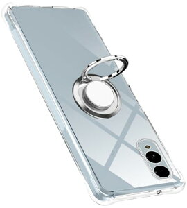 arrows We2 ケース リング F-52E スマホケース TPU 薄型 軽量 シリコン arrows We2 F-52E カバー 耐衝撃 指紋防止 車載ホルダー防塵 一体型 人気 携帯カバー (クリア) 送料無料