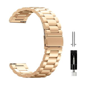 スマートウォッチ ベルト 20mm 交換バンド ステンレス ウォッチバンド 金属バンド 調整簡単 腕時計バンド 金属ベルト 長さ調整器具付き スマートウォッチ ベルト 18ミリ 20ミリ 22ミリHuawei Samsu