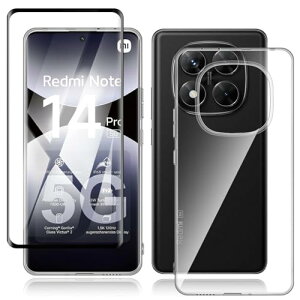 Redmi Note 14 Pro 5G tB + P[X KX dx9H یtB ώw  ˒ጸ Uh~ یP[X ϏՌ ^ Jo[ ~ EȒP [1KXtB+ 1P[X] 