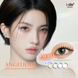【20%OFFクーポン】カラコン 度あり マンスリー アンジェリーク マンスリー 度あり 2枚入り【1箱2枚入り】【メール便送料無料】 ANGELIQUE 1MONTH 度あり カラーコンタクト コンタクトレンズ i-dle チョン・ソヨン グレー ブルー ブラウン ベージュ 14.2mm 14.5mm