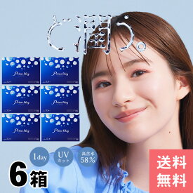 ◆プライムワンデー Prime1day【1箱30枚入×6箱】【送料無料】コンタクトレンズ 1日使い捨てコンタクトレンズ ワンデー 使い捨て コンタクト 1day ワンデー 高含水58％ BC8.8 DIA14.2