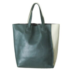 MARNI マルニ イタリア製 2トーンビッグトートバッグ ホワイト/ダークグリーン カバン【中古】【MARNI】