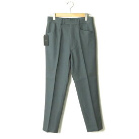 bukht ブフト 19AW 日本製 NEW CLASSIC TROUSERS HIGH DENSITY POLYESTER TWILL ニュークラシックトラウザーズ BV-95803 1(S) MOSS GREEN スタプレ パンツ スラックス ボトムス【新古品】【中古】【bukht】