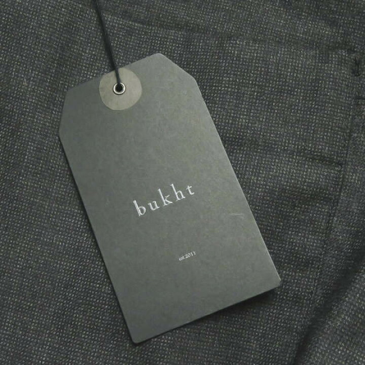 楽天市場】bukht ブフト 18AW 日本製 CLASSIC TROUSERS CHARCOAL PIN 