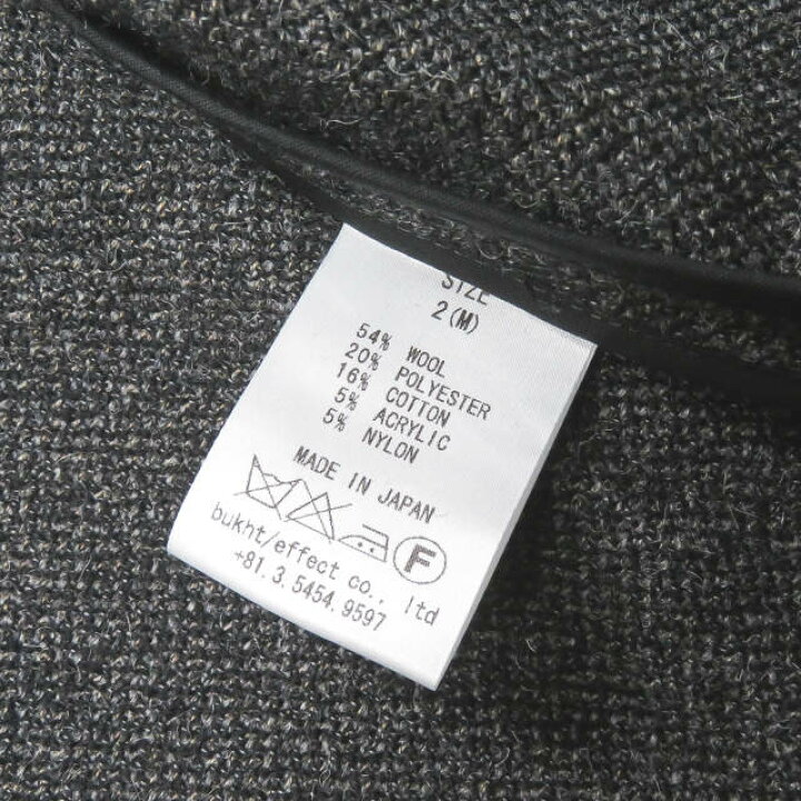 楽天市場】bukht ブフト 日本製 COTTON WOOL TWEED DROP COLLAR 