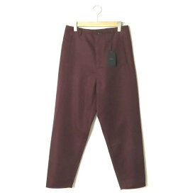 bukht ブフト 19AW 日本製 NO SEAM PANTS HIGH DENSITY POLYESTER TWILL ノーシーム ワイドテーパードパンツ BV-35801 2(M) バーガンディ スタプレ スラックス ボトムス【新古品】【中古】【bukht】