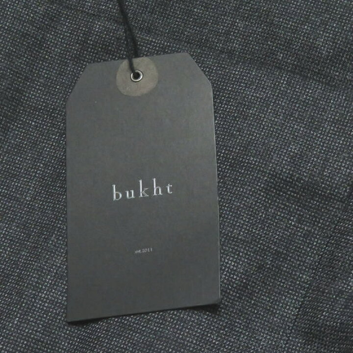 楽天市場】bukht ブフト 18AW 日本製 CLASSIC TROUSERS CHARCOAL PIN 