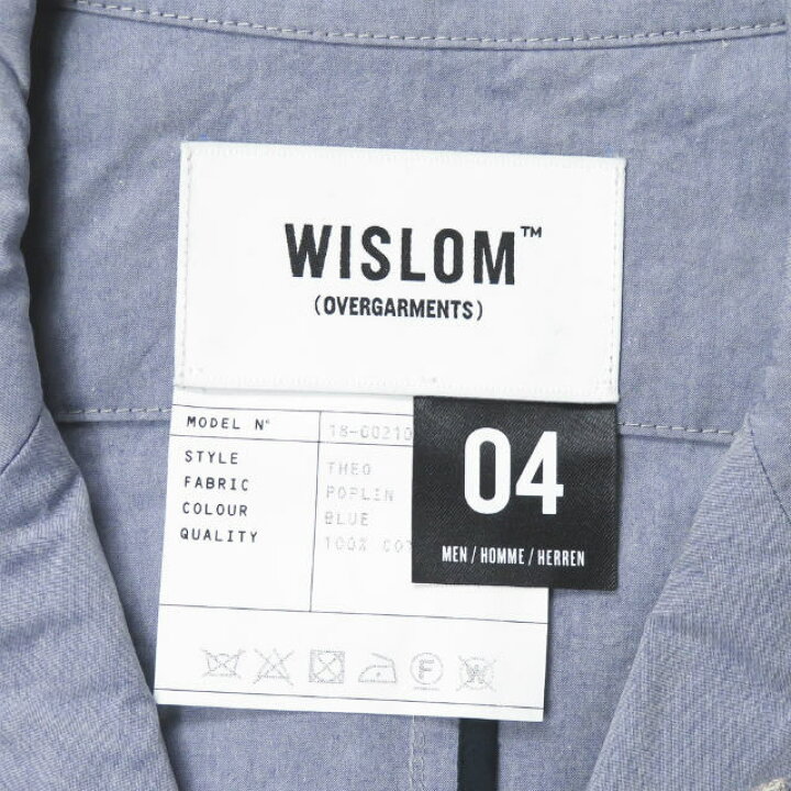 楽天市場】WISLOM ウィズロム 18SS 日本製 THEO POPLIN コットン 