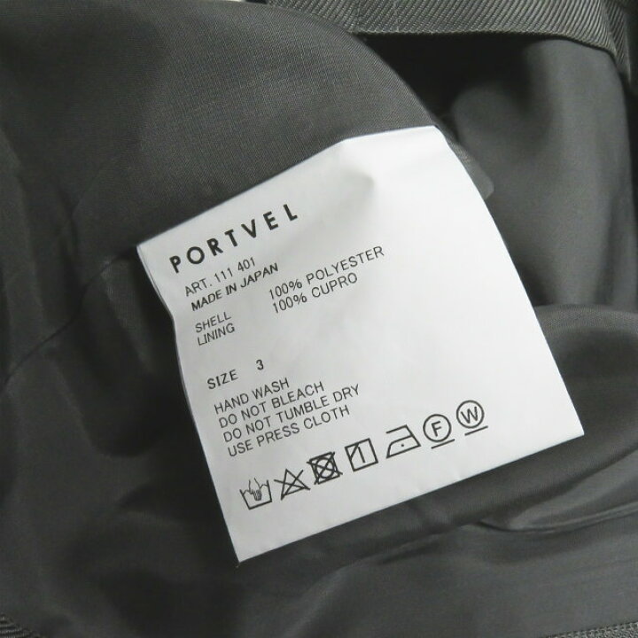 楽天市場】PORTVEL ポートヴェル 20SS 日本製 REFLECTOR TWILL C-1 