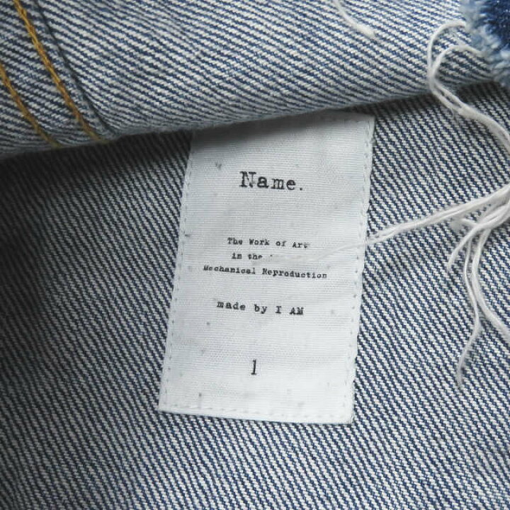 楽天市場】Name. ネーム 18SS 日本製 3rdタイプ デニムジャケット W 