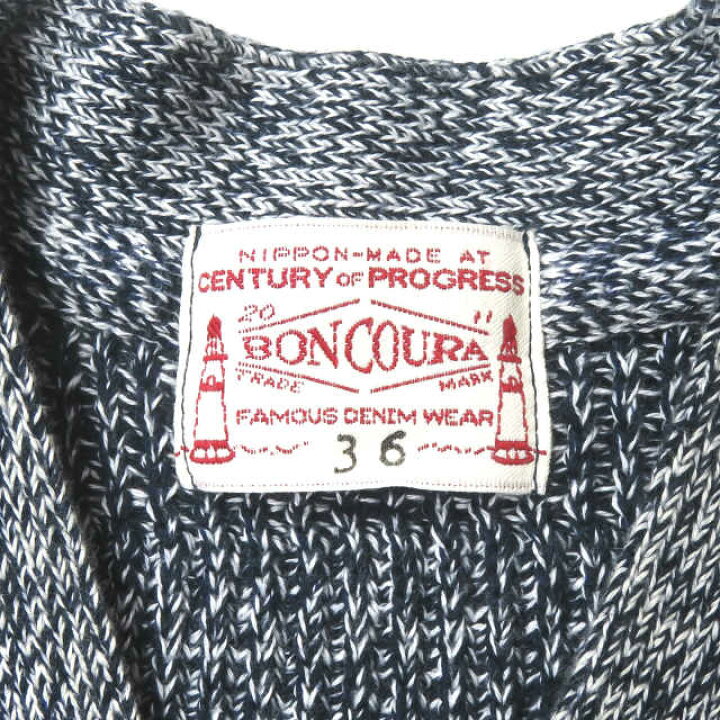 楽天市場】BONCOURA ボンクラ 日本製 A1 Cotton Vest コットンニット 