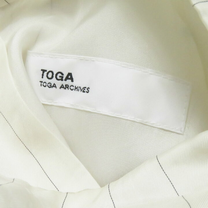 楽天市場】TOGA トーガ 20AW 日本製 Pinstripe cupra dress ピン 
