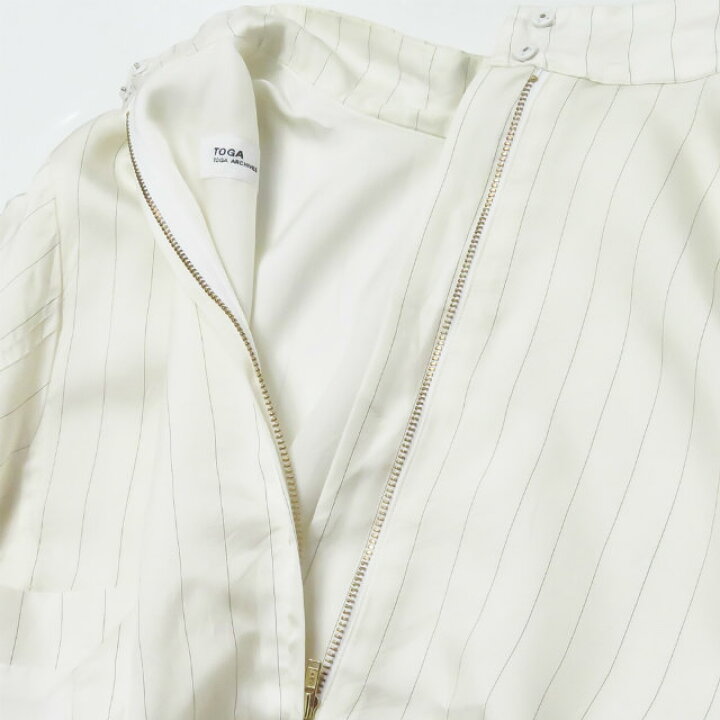 楽天市場】TOGA トーガ 20AW 日本製 Pinstripe cupra dress ピン 