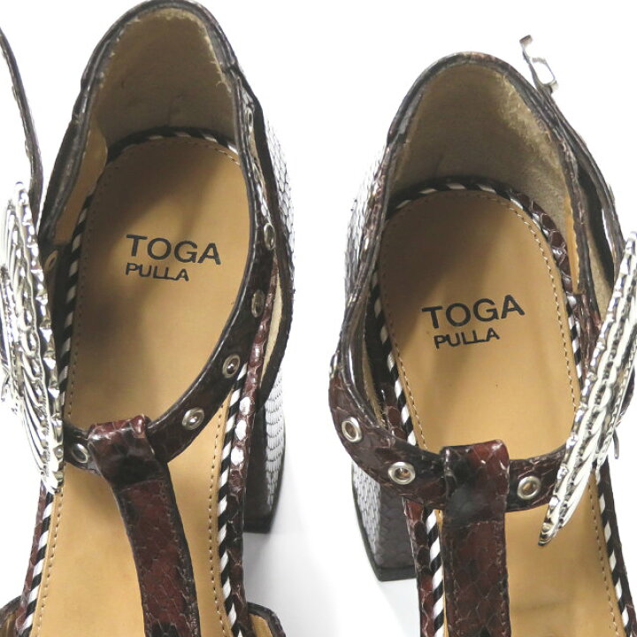 楽天市場】TOGA PULLA トーガ プルラ 20AW Platform metal pumps 