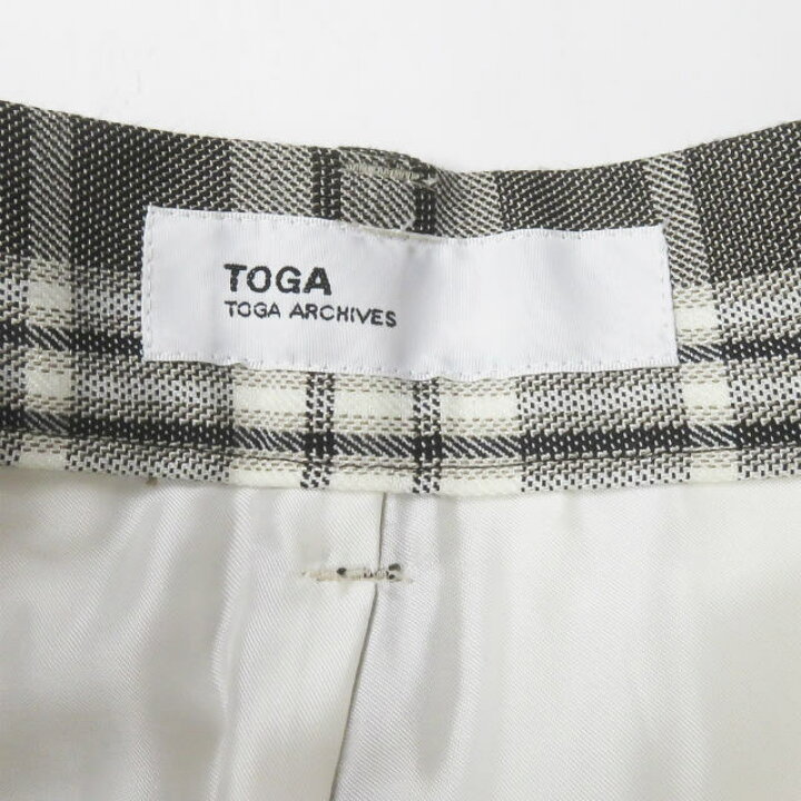 楽天市場】TOGA トーガ 21SS 日本製 Check short pants チェック 