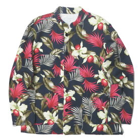 Engineered Garments エンジニアードガーメンツ 19SS アメリカ製 DAYTON SHIRT - HAWAIIAN FLORAL JAVA CLOTH デイトンシャツ ハワイアンフローラルジャバクロス S ネイビー ジャケット トップス【中古】【Engineered Garments】