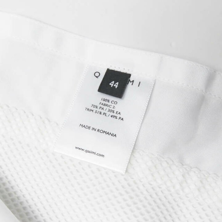 楽天市場】QASIMI カシミ 20SS SOOK POPLIN BIB SHIRT メッシュ 