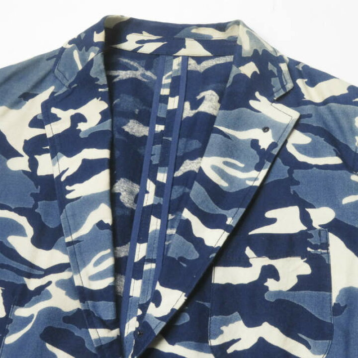 楽天市場】SOPHNET. ソフネット 日本製 INDIGO CAMOUFLAGE 2 BUTTON 