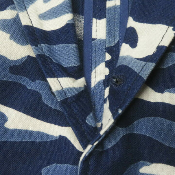 楽天市場】SOPHNET. ソフネット 日本製 INDIGO CAMOUFLAGE 2 BUTTON 