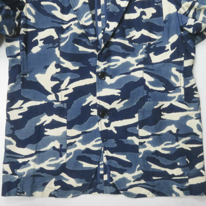 楽天市場】SOPHNET. ソフネット 日本製 INDIGO CAMOUFLAGE 2 BUTTON 
