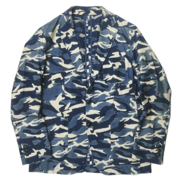 楽天市場】SOPHNET. ソフネット 日本製 INDIGO CAMOUFLAGE 2 BUTTON 