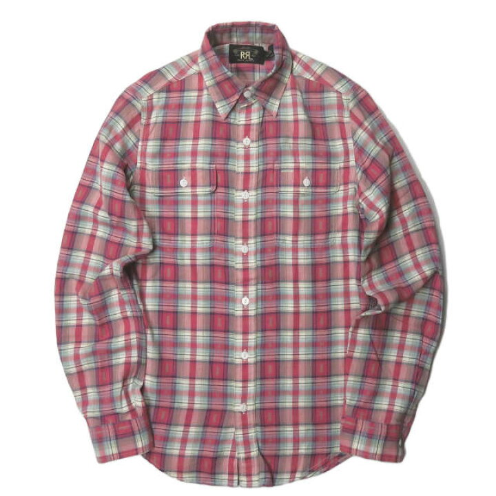 楽天市場】RRL ダブルアールエル L/S PLAID WORK SHIRTS 小紋柄 
