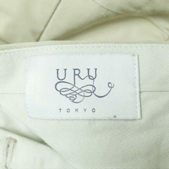 楽天市場】URU ウル 21SS 日本製 COTTON GABARDINE 1 TUCK PANTS 