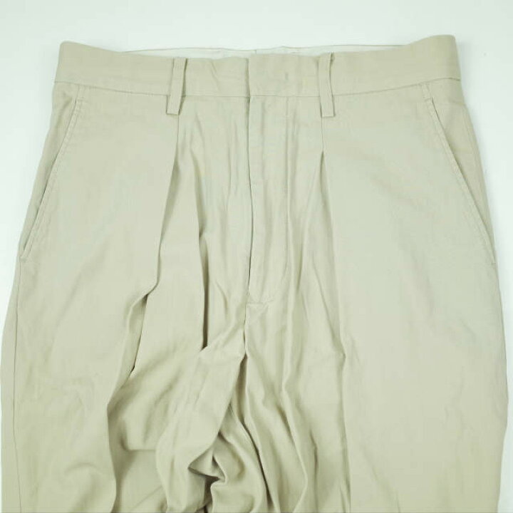 楽天市場】URU ウル 21SS 日本製 COTTON GABARDINE 1 TUCK PANTS 