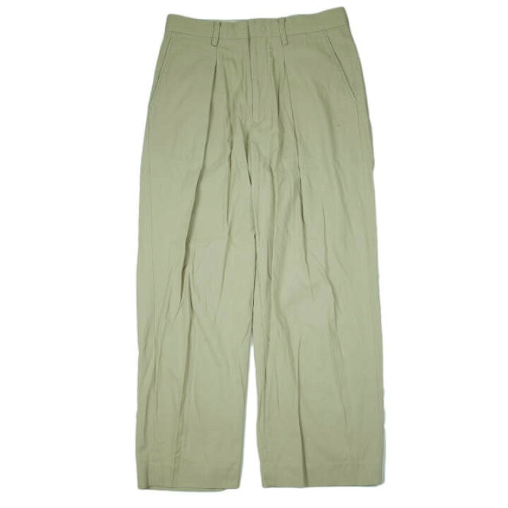 楽天市場】URU ウル 21SS 日本製 COTTON GABARDINE 1 TUCK PANTS 
