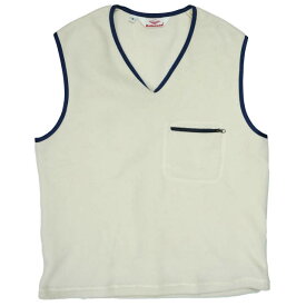 Battenwear バテンウェア アメリカ製 LODGE VEST フリースVネックベスト FW15205A S IVORY ジレ プルオーバー トップス【中古】【Battenwear】