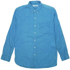 nonnative ノンネイティブ 日本製 DWELLER B.D. SHIRT COTTON LAWN INDIGO DYED インディゴ染めBDシャツ NN-S2715 0 ブルー 長袖 ボタンダウン トップス【中古】【nonnative】